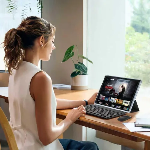 Vista 8 de EDDBNi Tablet Android 15 de 10.1 pulgadas Tablet 2025 últimas Tablets con teclado ratón 24GB+64GB 2TB de expansión 6000mAh procesador Octa-Core Azul