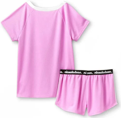 Vista 2 de Nickelodeon Angelica - Conjunto de pijama de 2 piezas para niña, Púrpura
