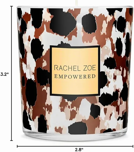 Vista 6 de Rachel Zoe Empowered Vela perfumada – Vela perfumada en tarro de vainilla – Vela en tarro de aceite de perfume de lujo con 45 horas de combustión