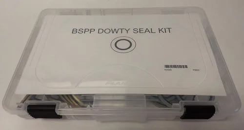 Vista 2 de KIT hidráulico del sello de BSPP DOWTY 68PCS #2 a #24 con el CASO