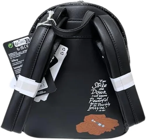 Vista 3 de Loungefly Exclusivo bolso de hombro con doble correa de Star Wars Darth Vader y Obi-Wan, Multi color, Mini