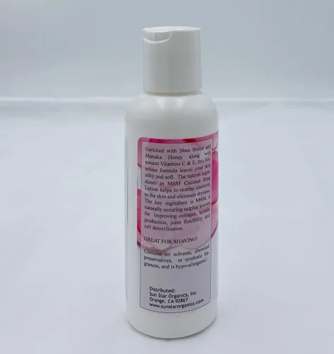 Vista 2 de MSM Loción - Rosa de Coco 4oz