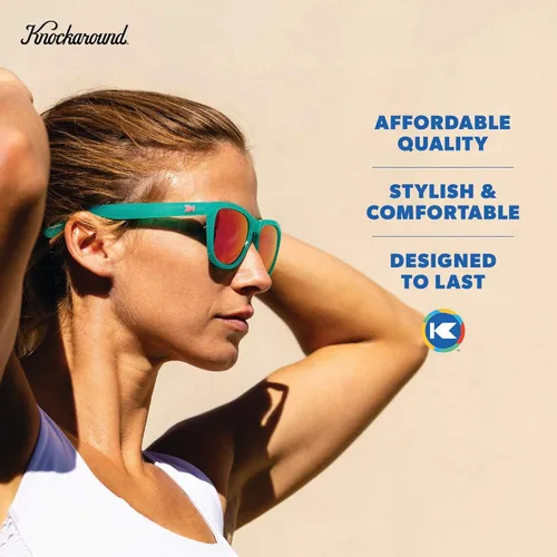 Vista 5 de Knockaround Gafas de sol polarizadas prémium para hombres y mujeres, protección UV400