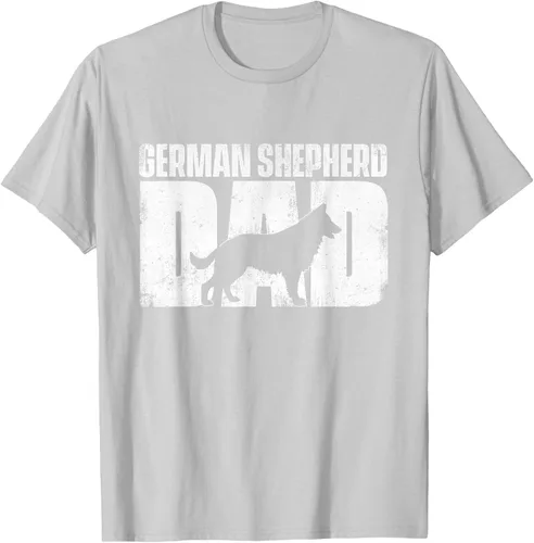 Vista 45 de Camiseta de pastor alemán para el día del padre del dueño de perros caninos, Negro