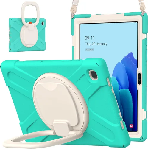 Vista 111 de 360 Rotation Case for Galaxy Tab ActivePro/Tab Active4 Pro/Active 5 Pro 10.1" Sturdy Cover Rotate Ring Stand Shoulder Carrying Strap Hand Strap