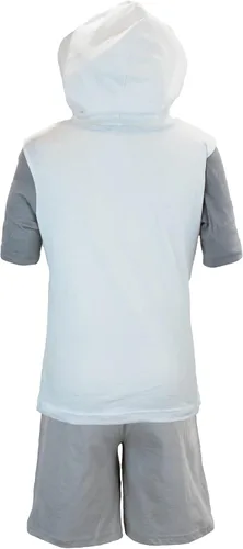 Vista 8 de LEGO Ninjago - Conjunto corto de disfraz de Ninjago Lloyd y Kai para niños pantalones cortos verdes y rojos y camiseta a juego con capucha Verde