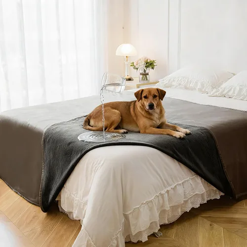 Vista 29 de Manta impermeable para perros pequeños, a prueba de fugas, manta reversible para sofá, cama, protector de muebles lavable a máquina, 25 x 35 Beige