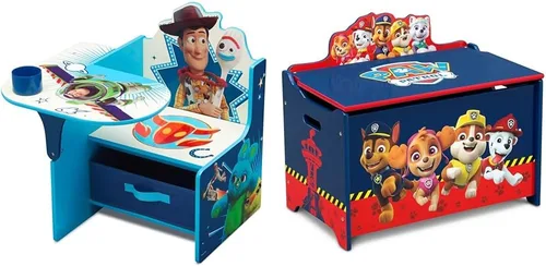 Vista 9 de Delta Children - Escritorio con silla y compartimento de almacenamiento, Cars Disney/Pixar