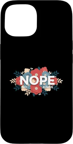 Vista 6 de Nope, No Kings Floral Statement Art Print for Makers Case for iPhone 11 Pro Max