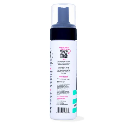 Vista 2 de The Doux Mousse multiusos para cabello rizado, espuma con textura The Doux Mousse Def para peinar, definición de rizos, volumen y brillo