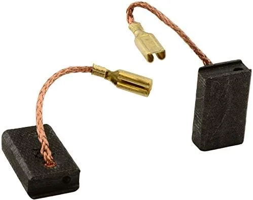 Vista 2 de Escobillas de carbón para Metabo WPS 7-115 QUICK Powertools - Con parada automática, cable y conector - Reemplaza 316034930, 31603551 y 316035510