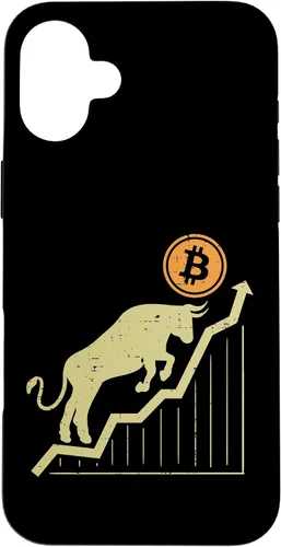 Vista 23 de Bitcoin Bull Graph Bullish BTC Crypto Cryptocurrency Trader Case for iPhone 17