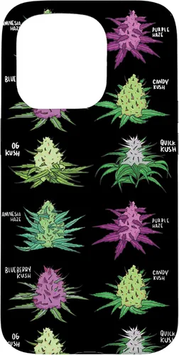 Vista 14 de Weed Pattern Kind of Weed Pot Stoner Marihuana Cannabis Leaf Case para iPhone 17