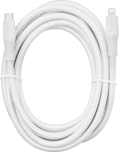 Vista 5 de Insignia Cable Lightning a USB-C de carga y sincronización de 10' - Gris Luna - Modelo: NS-MLC1021MG gris (Moon gray)