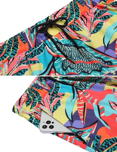 Vista 5 de Daupanzees - Camisa hawaiana de manga corta con botones para hombre