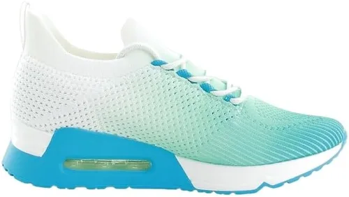 Vista 4 de DKNY Kandas - Tenis con cordones y plataforma con tachuelas para mujer