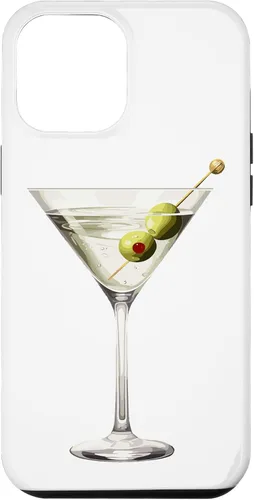 Vista 26 de Martini Glass Green Olive Bartender Vodka Gin Cocktail Drink Case para iPhone 17