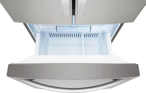 Vista 3 de LG LFCS22520S Refrigerador de puerta francesa de 22 pies cúbicos en acero inoxidable