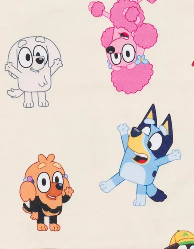 Vista 4 de Bluey Bingo Chloe Coco French Terry Sudadera y pantalones cortos de bebé a niño grande
