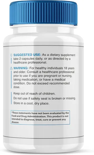 Vista 8 de Paquete de 2 cápsulas de control de gluco, cápsulas de suplemento GlucoControl Advanced Máxima Fuerza, Fórmula premium para la salud general