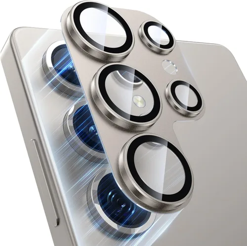 Vista 17 de Protector de Lente de Cámara para Samsung Galaxy S24 Ultra, [Protección Completa] [Adsorción de Fuerza Potente] Protector de Pantalla de Cámara