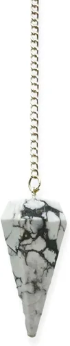 Vista 43 de WholesaleGemShop Péndulo facetado de cristal de piedras preciosas naturales