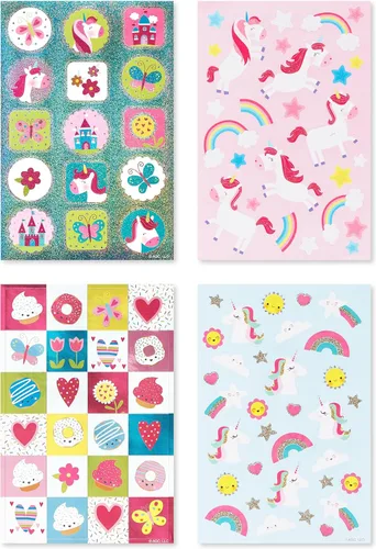 Vista 7 de American Greetings calcomanías a granel de 867 unidades para niños, mariposas y flores