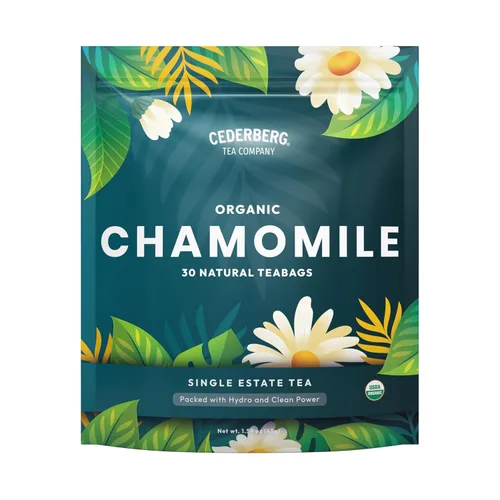 Vista 7 de Cederberg Tea Company Té orgánico de manzanilla — 30 bolsas de té Té de hierbas orgánicas de origen único Bolsas de té ecológicas Té sin