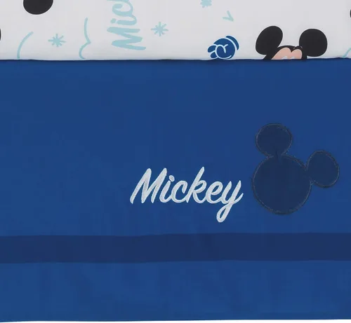 Vista 6 de Lambs & Ivy Disney Baby Forever Mickey Mouse - Juego de ropa de cama para cuna (3 piezas), color azul