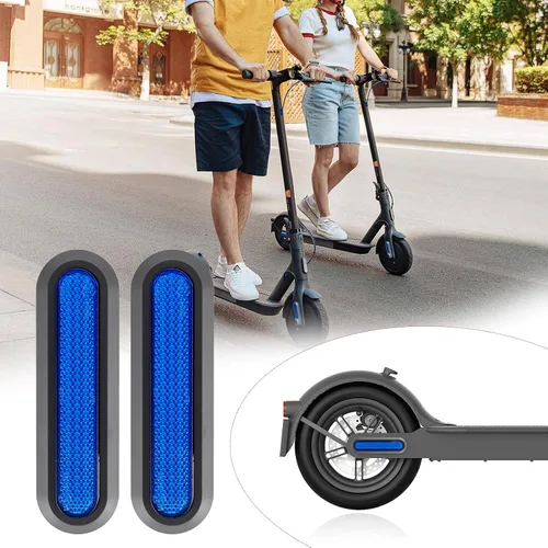 Vista 7 de Scooter Reflectante Cubierta lateral decorativa Accesorios Scooter 4 unids Cubierta lateral de rueda delantera y trasera Modificación Set Scooter