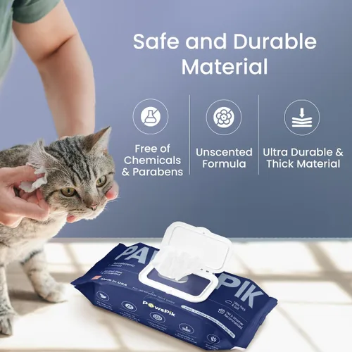Vista 4 de PawsPik Toallitas prémium para mascotas fabricadas en Estados Unidos