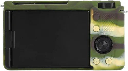 Vista 4 de ZV-E10 - Funda de silicona para Sony ZV-E10, color verde militar