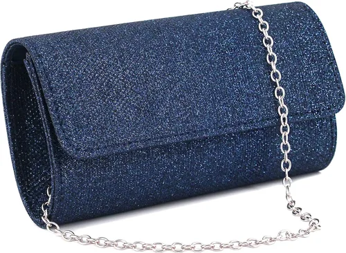 Vista 26 de Naimo - Deslumbrante bolsa pequeña de solapa, con cadena desmontable para eventos nocturnos.