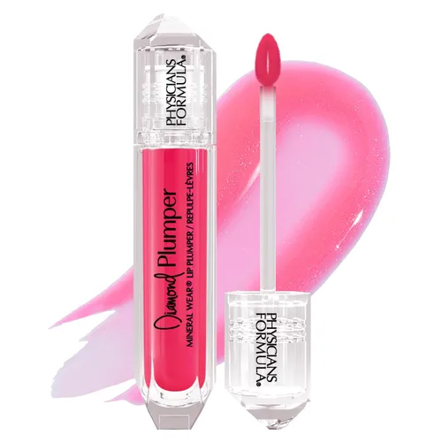 Vista 10 de Physicians Formula Mineral Wear Diamond Lip Plumper Gloss, dermatológicamente probado, diamante de bayas brillantes