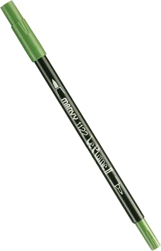 Vista 2 de Uchida 1122-C-3 Marvy Extra Fine Tip Le Plume II Rotulador de doble punta, azul