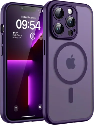 Vista 35 de TOCOL Funda para iPhone 11, compatible con Magsafe, protección completa de cámara, imanes integrados, protección contra caídas, funda translúcida