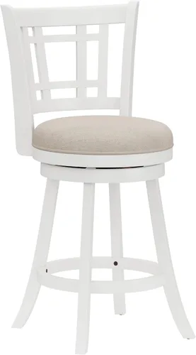 Vista 10 de Hillsdale Fairfox Taburete de bar de madera giratorio de 30.5" de altura, Negro