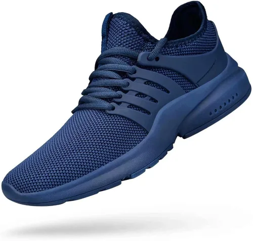 Vista 7 de Troadlop - Tenis de correr para hombre, antideslizantes, transpirables, ligeras, resistentes al deslizamiento, deportivas, para caminar, gimnasio