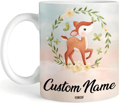 Vista 21 de CUBICER Tazas de café personalizadas con nombre personalizado, tazas de cerámica blanca, regalos de Navidad de vidrio para niños, mujeres, adultos