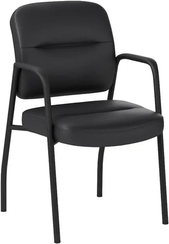 Vista 4 de Devoko Sillas de recepción de oficina para sala de espera, sillas ejecutivas de cuero para invitados con reposabrazos, sillas laterales ergonómicas