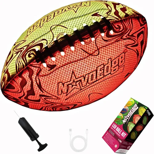 Vista 10 de Balón de baloncesto que brilla en la oscuridad Balón con luz LED recargable por USB-C Tamaño oficial 7 para adolescentes y adultos para niños