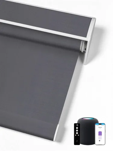 Vista 11 de SmartWings Persianas Enrollables Inteligentes Motorizadas con Filtro de Luz, Persianas Eléctricas con Control Remoto para Ventanas Compatibles