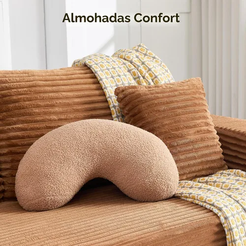 Vista 4 de Opiesit Sofás Sin Huesos de 108" para Sala de Estar, Sofá Seccional Modular con Chaise de Gran Tamaño, Sofá Nube en Forma de L con Asiento Profundo