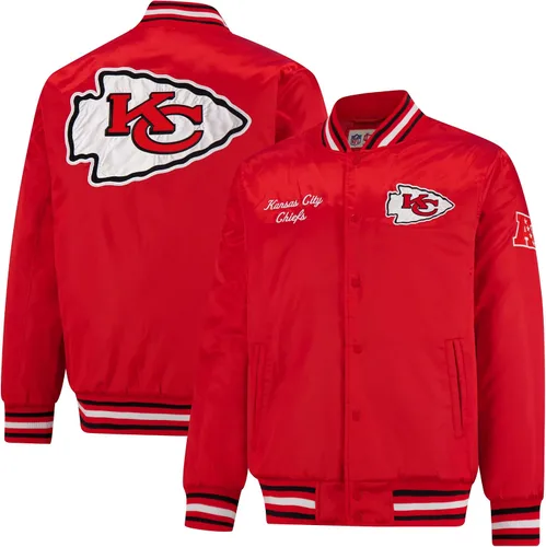 Vista 37 de Ultra Game Chaqueta de satén oficial de la NFL Supreme Heritage para hombre