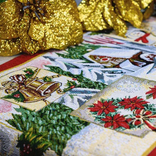 Vista 3 de Homvare Camino de longitud completa para cena de Navidad, reuniones de amigos y familiares, festivales, cócteles, decoración del hogar, tapiz