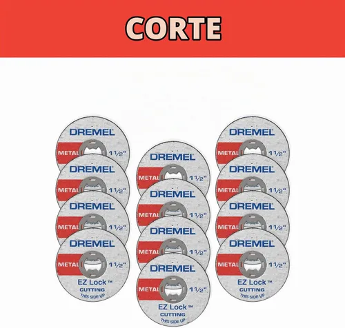 Vista 2 de Dremel EZ456B - Ruedas de corte para herramientas rotativas EZ Lock de 1 1/2 pulgadas, accesorios de corte de herramientas rotativas, perfectos