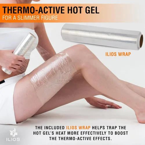 Vista 4 de SlimSpa Gel caliente termoactivo - Tratamiento para mujeres y hombres, removedor de celulitis para vientre, trasero, brazo, abdomen - Gel corporal