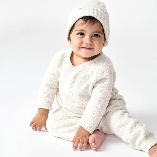 Vista 7 de 7 AM Enfant Baby Wrap Top - Ultra-Soft Fabric Side-Snap for Babies, Machine Washable Comfortable Warm Long Sleeved Wrap Top