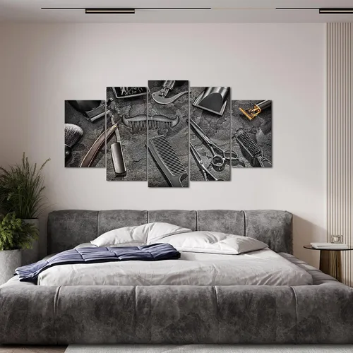 Vista 4 de Artmyharbor Barbería Imágenes Decoración de pared Salón Arte Barbería Accesorios