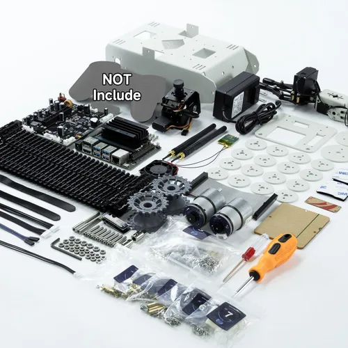 Vista 7 de Yahboom Proyecto programable DIY ROS Starter Tank Chassis Robot con cámara AI para Jetson Nano B01 Reconocimiento Seguimiento OpenCV MediaPipe
